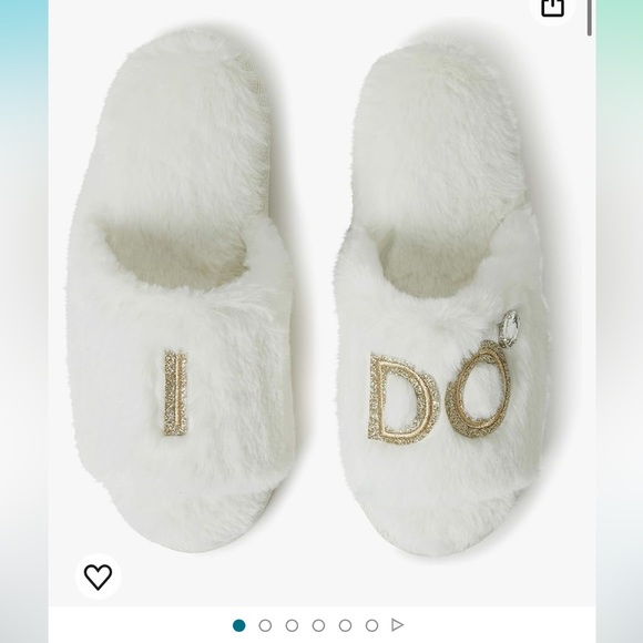 Dearform size large “I do” slippers, worn twice - Picture 1 of 3